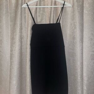 Elegant Black Spaghetti Strap Dress